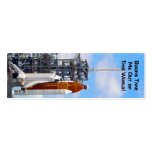 Space Shuttle Endeavour painting bookmarks business cards