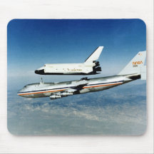 Space Shuttle Enterprise rises from NASA's 747 Mouse Mats