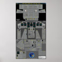 Space Shuttle Flight Deck Poster posters