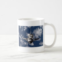 Space Shuttle in Orbiting Earth Mugs