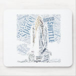 Space Shuttle in Tagxedo mousepads