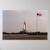 Space Shuttle Launch Prepartion Poster