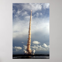 Space Shuttle STS-106 in flight Print