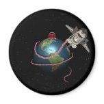 Space Shuttle STS Santa Christmas magnets