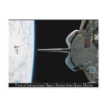 Space Station from Shuttle Postcard