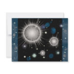 Space theme birthday invitations