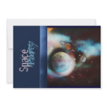 Space theme party invitations - customise template