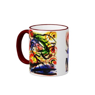 Space Travel & Atomic Energy Abstract Mug by donnabellas