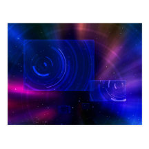 Space Travel Postcard