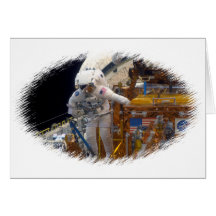 Space walk greeting cards