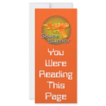 Space Warrior Bookmark Template Rack Cards