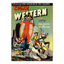 Space Western Note Card