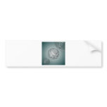 Spaced out 3d design bumper stickers