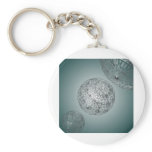 Spaced out 3d design keychains