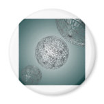 Spaced out 3d design magnets