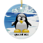 Spaced Out Penguin ornaments