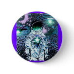 Spaced Out U.F.O. Astronaut Pinback buttons