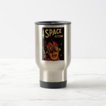 Spaceman Sci-Fi Astronaut Comic Art Mugs