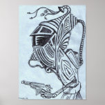 Spaceman with a gun posters