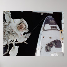 Spacewalk at the International Space Station Posters