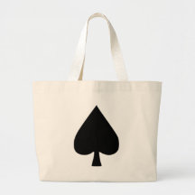 Spades - Poker Canvas Bags