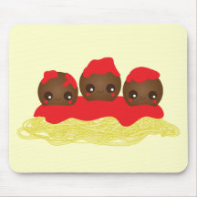 Spaghetti & Meatballs Mouse Mats