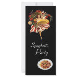 SPAGHETTI PARTY DANCE AND TOMATOES ITALIAN KITCHEN invitations