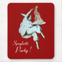 SPAGHETTI PARTY ITALIAN KITCHEN, RESTAURANT red Mousepad
