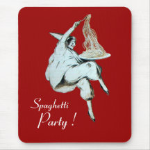 SPAGHETTI PARTY ITALIAN KITCHEN, RESTAURANT red Mousepad