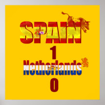 Spain 1 Netherlands 0 - Spain World Champions Poster