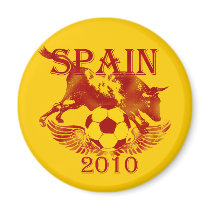 Spain 2010 soccer futbol Toro Bull magnet