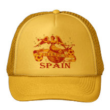 Spain 2010 World Champions Vuvuzela Soccer Mesh Hat