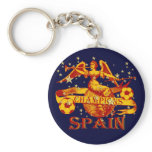 Spain 2010 World Champions Vuvuzela Soccer Key Chain