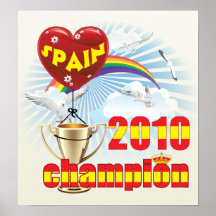 Spain 2010 World Cup Champions Trophy Posters