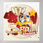 Spain 2010 World cup Poster
