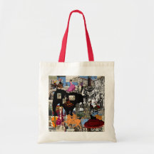 Spain collage Spanish culture gifts Canvas Bags