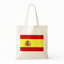 Spain Flag Tote Bags