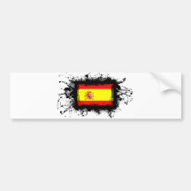 Spain Flag Bumper Sticker