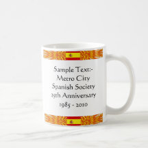 Spain Flag-colour Map Customisable Mug