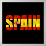 Spain flag logo emblem for proud Spaniards posters