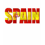 Spain flag logo emblem for proud Spaniards t-shirts