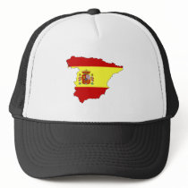 Spain Flag Map full size Hat