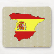 Spain Flag Map full size Mouse Pad