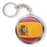 Spain flag Modern emblem badge for proud Spaniards keychains