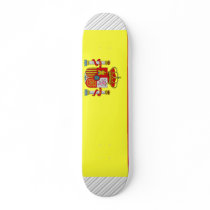 Spain Flag Skate Board