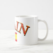 Spain football design coffee mugs