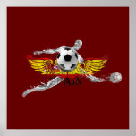 Spain Grunge 2010 Spain Soccer ghost Posters