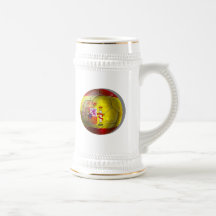 Spain Grunge ball Spanish flag panel gifts Mug