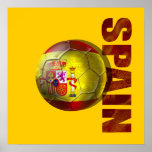 Spain logo Grunge soccerlovers gifts Posters