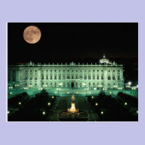 Spain, Madrid, Royal Palace and Plaza de postcards